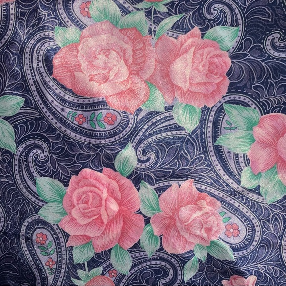 s a t i n :: Silky Floral 3pc Set Satin Robe Shorts Camisole - Picture 12 of 13